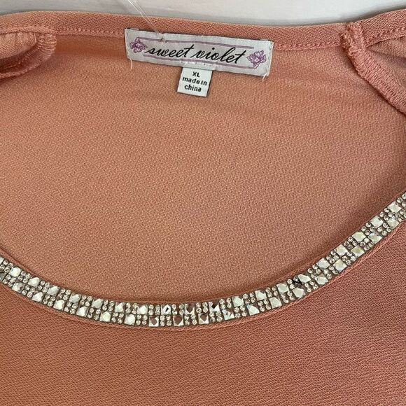 New! Sweet Violet| Rhinestone neckline - Picture 6 of 9